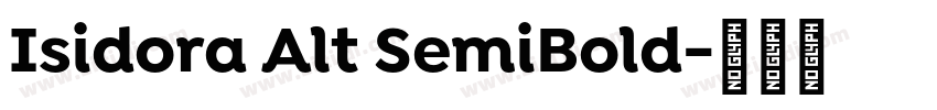 Isidora Alt SemiBold字体转换
